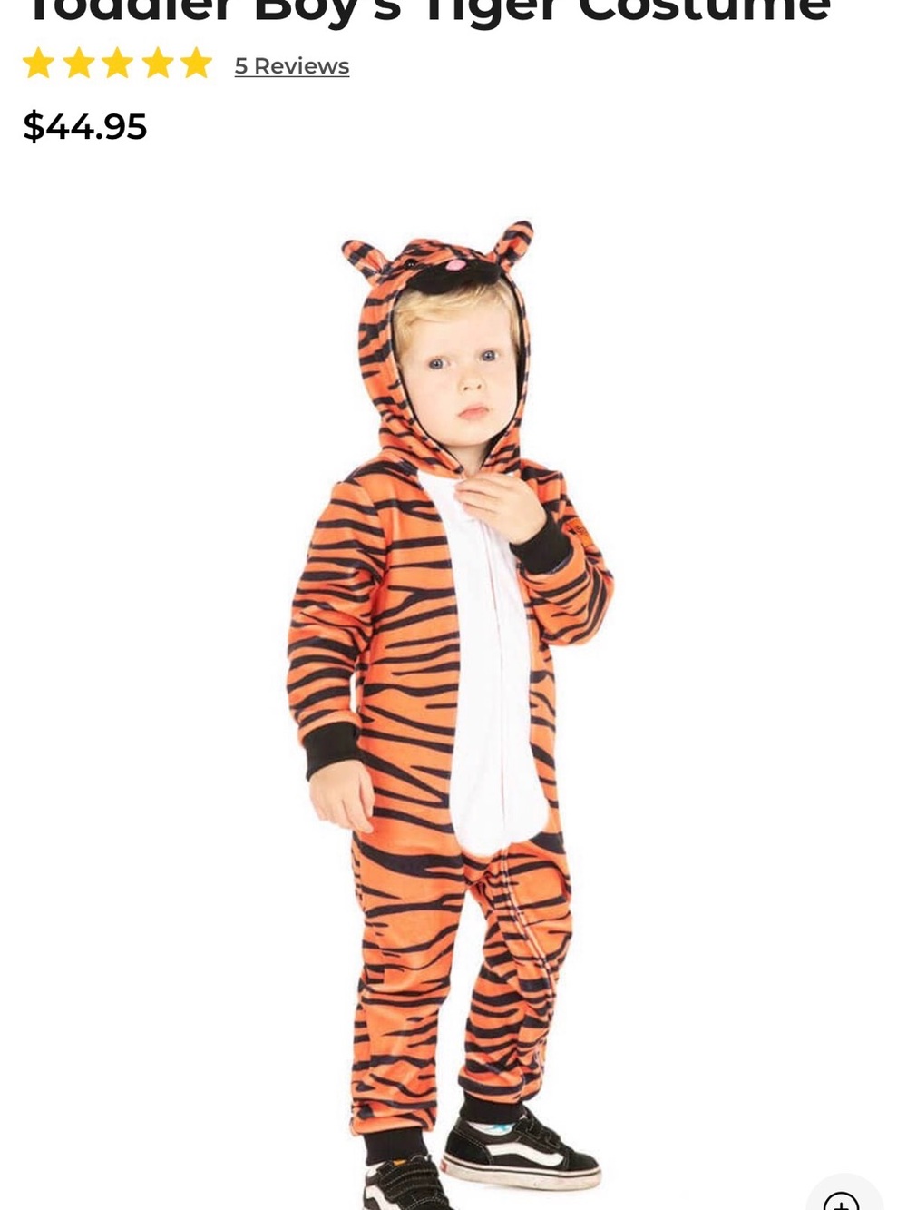 Tipsy Elves Orange and Black Tiger Hooded One-Piece